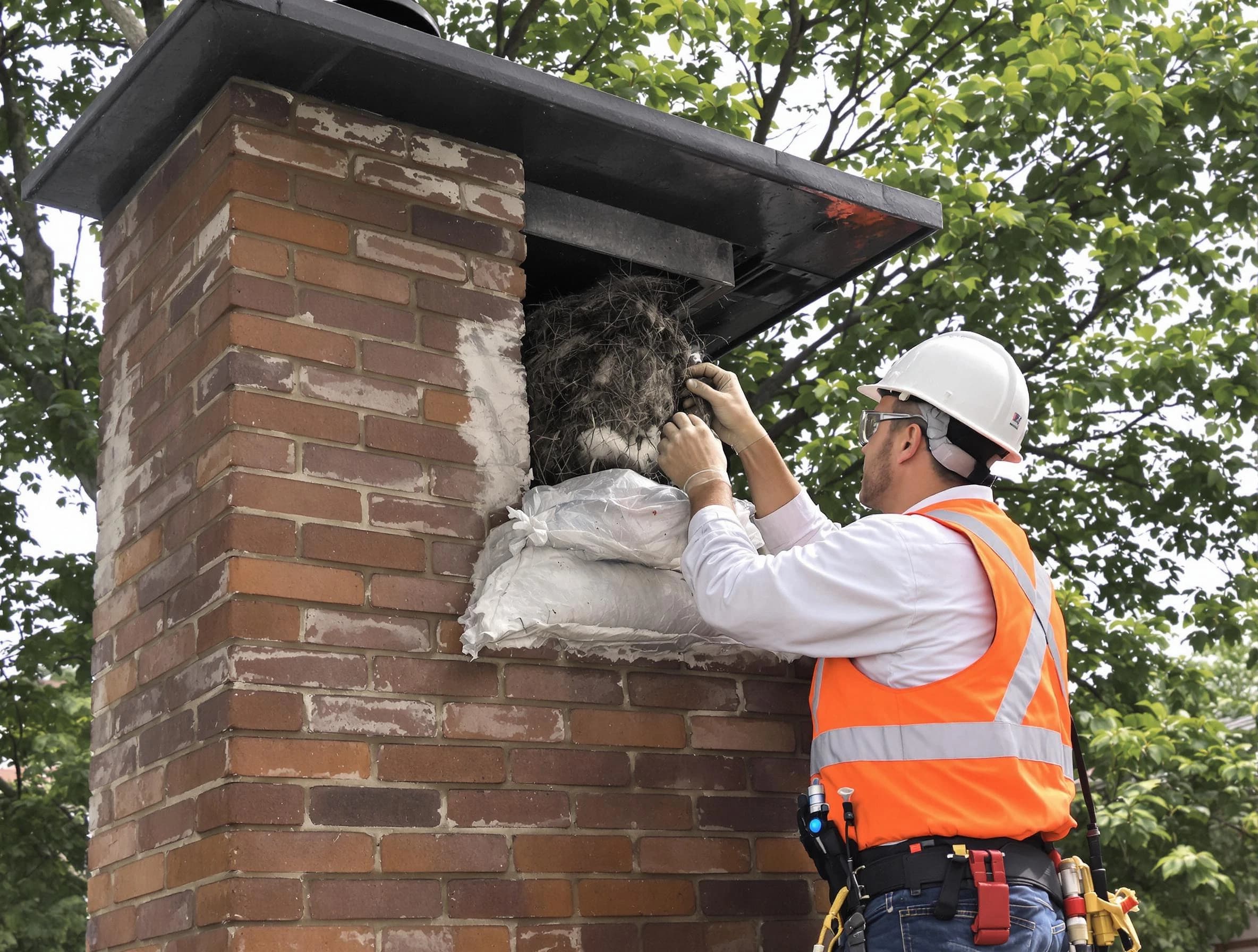 Humane removal of debris and animals by Everett Chimney Sweep in Everett, MA