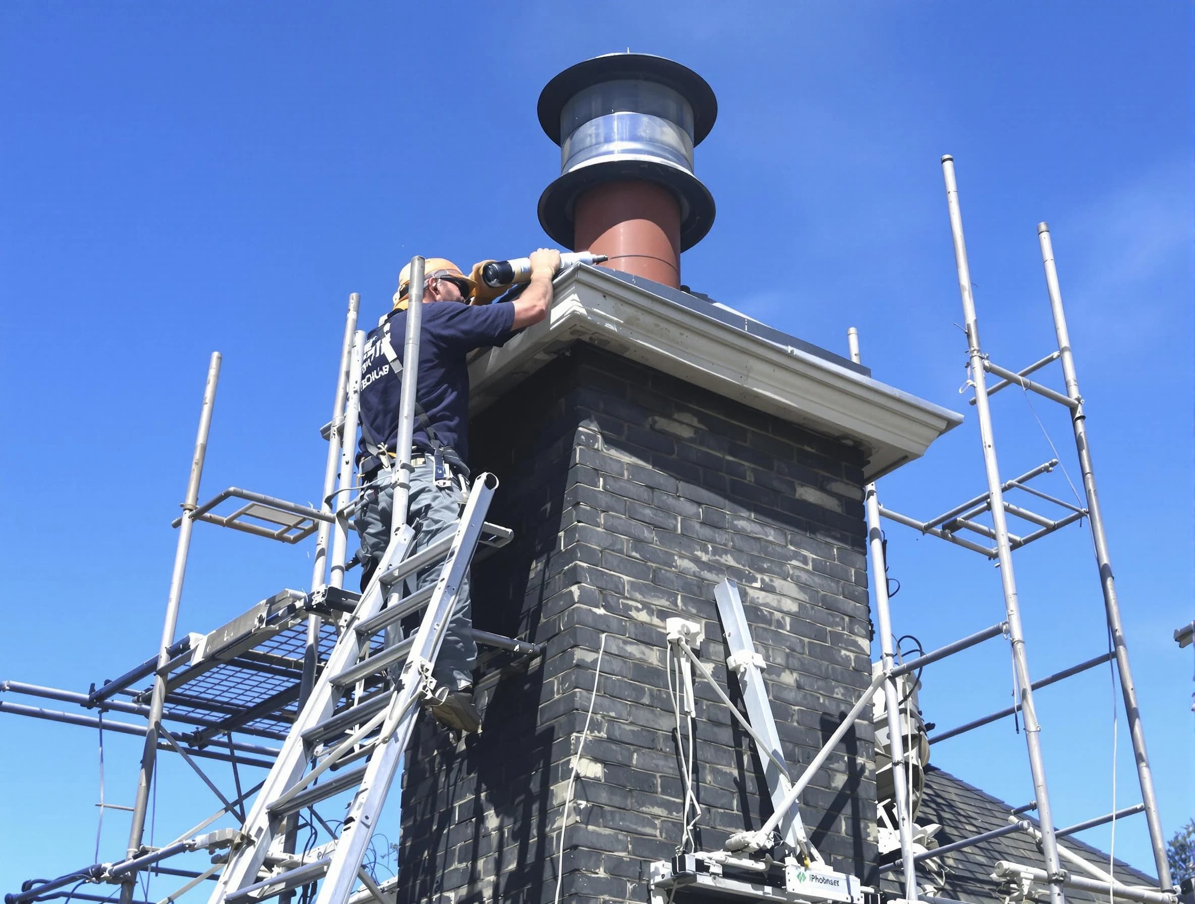 Sturdy chimney crown finished by Everett Chimney Sweep in Everett, MA