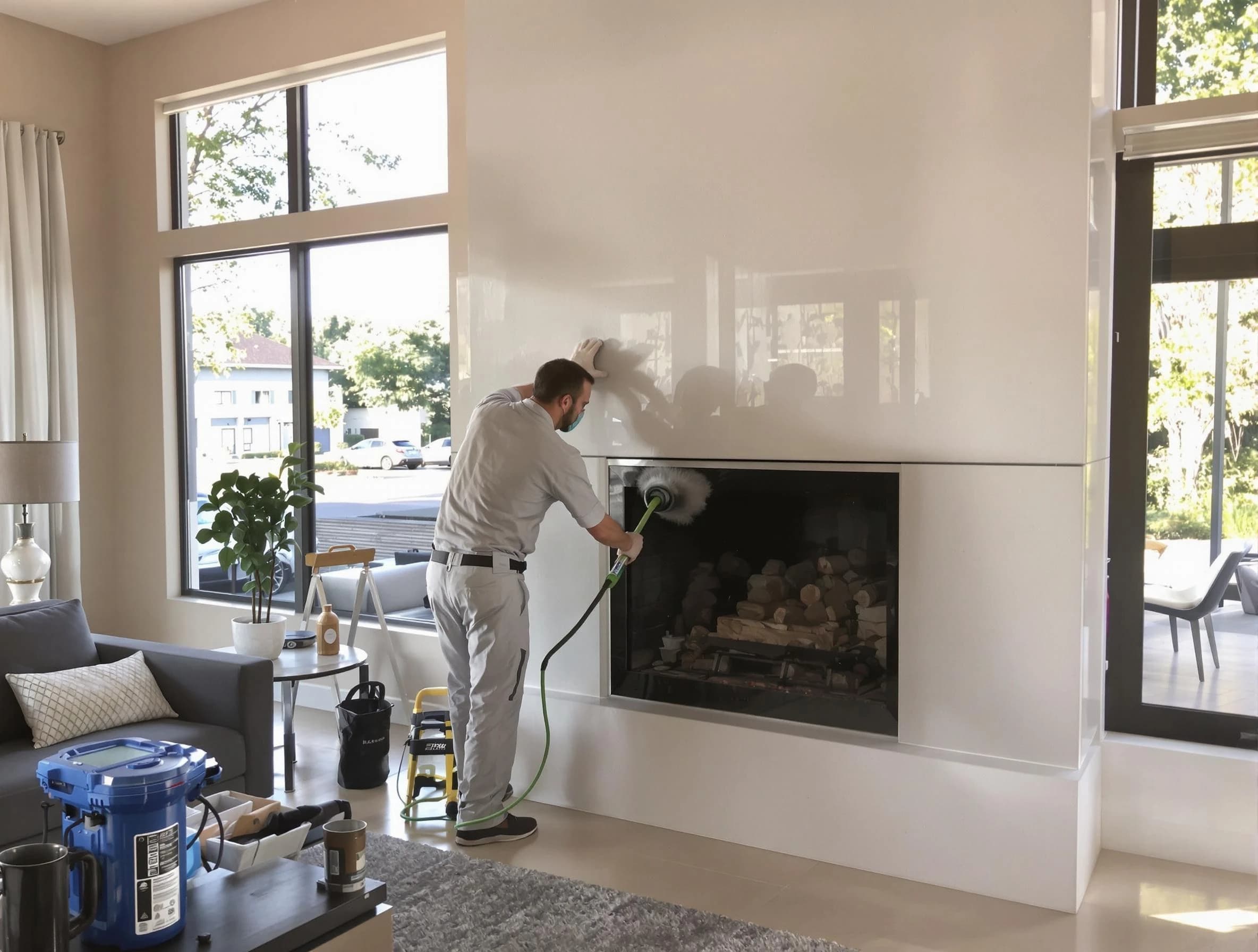 Everett Chimney Sweep performing thorough soot removal in Everett, MA