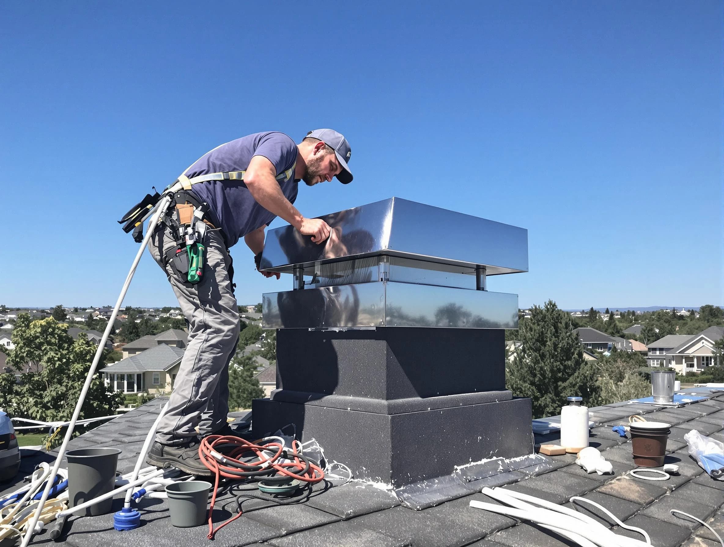 Chimney Cap Services service in Everett, MA