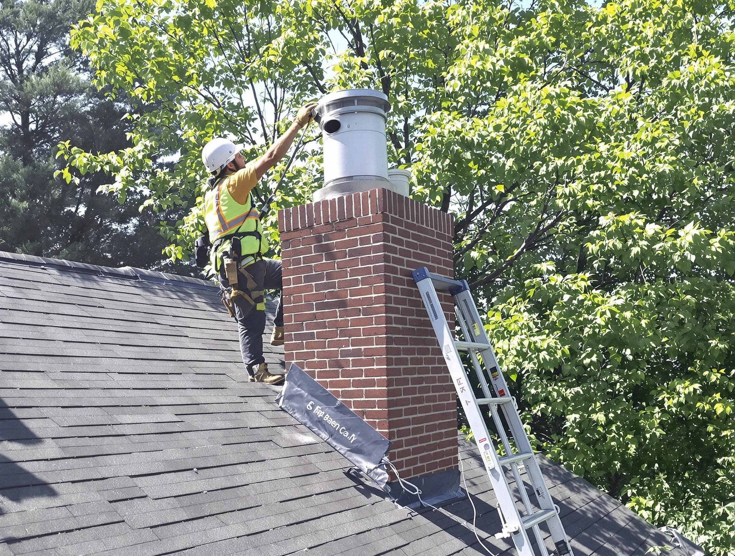 Chimney liner inspection by Everett Chimney Sweep in Everett, MA