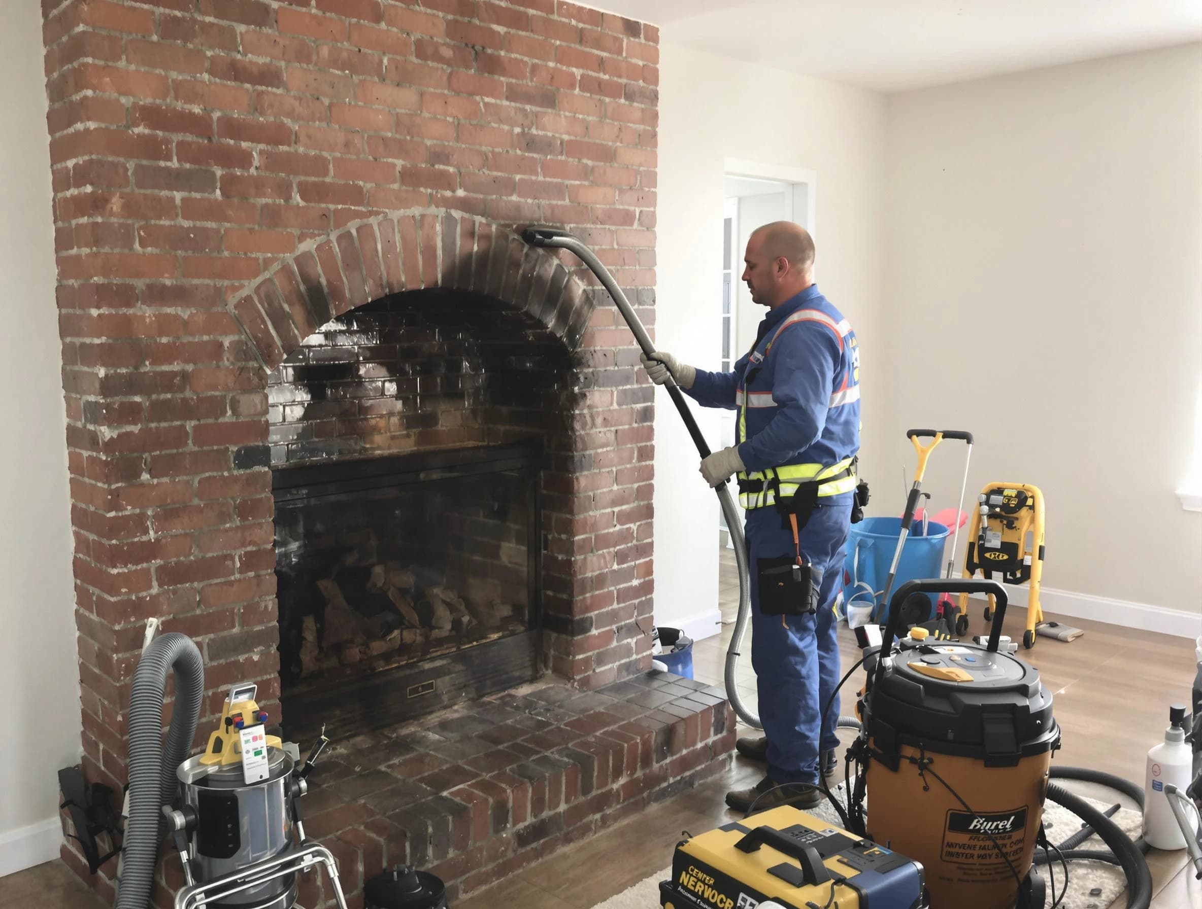 Everett Chimney Sweep expert performing detailed chimney sweep in Everett, MA