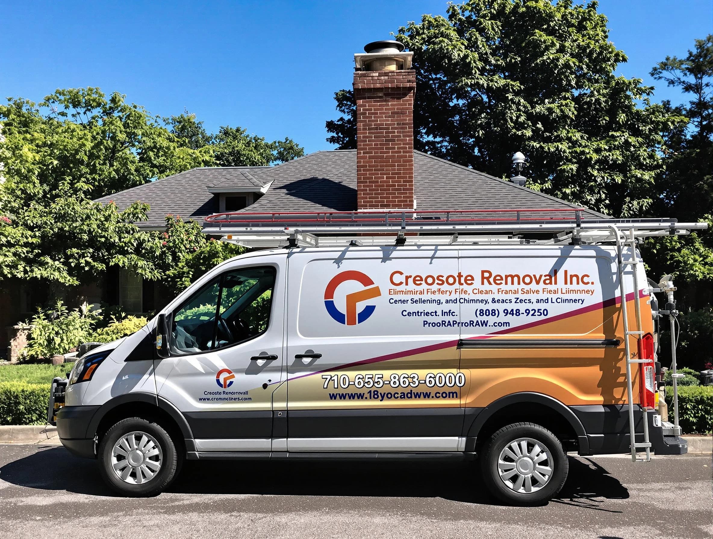 Everett Chimney Sweep technician removing creosote safely in Everett, MA