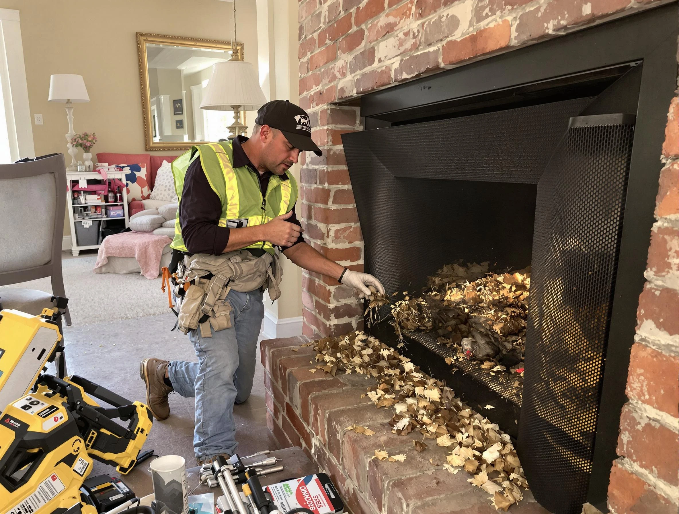 Safe screening installation by Everett Chimney Sweep in Everett, MA