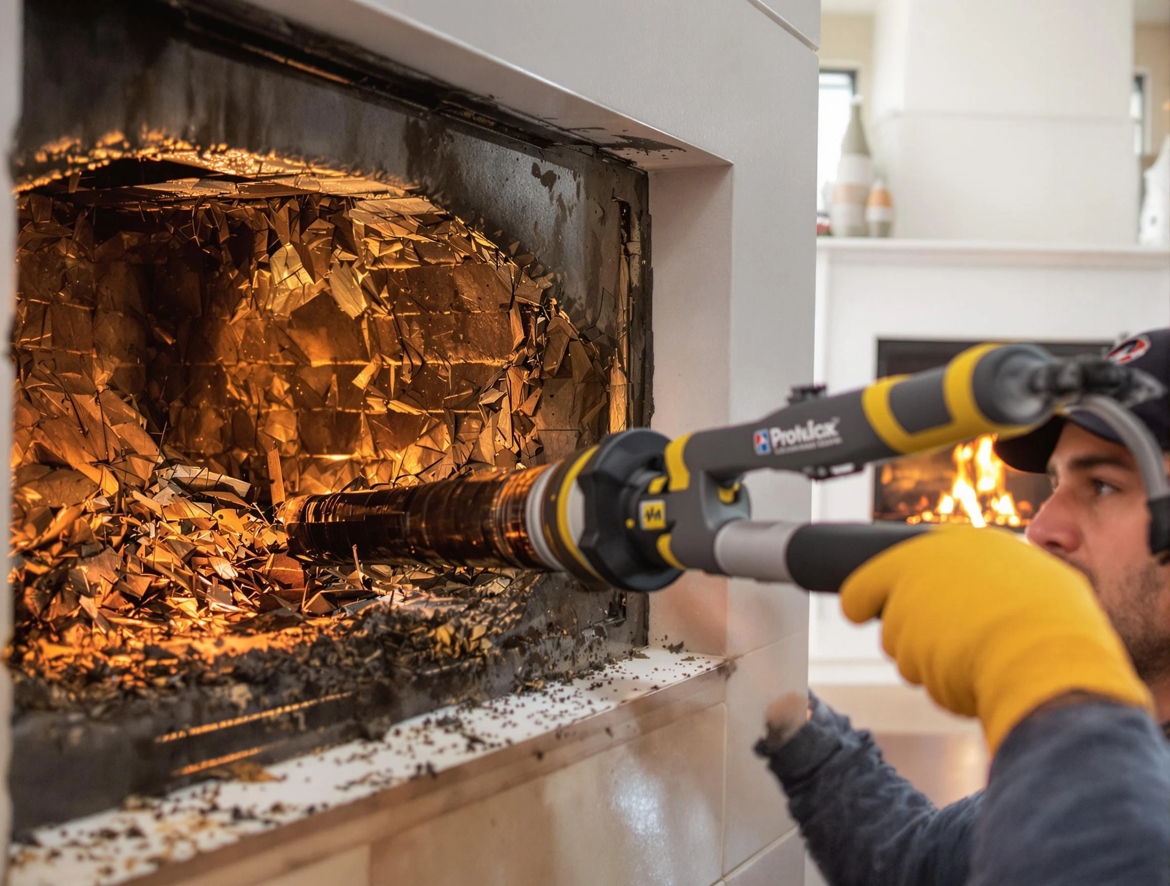 Professional chimney cleaning by Everett Chimney Sweep in Everett, MA